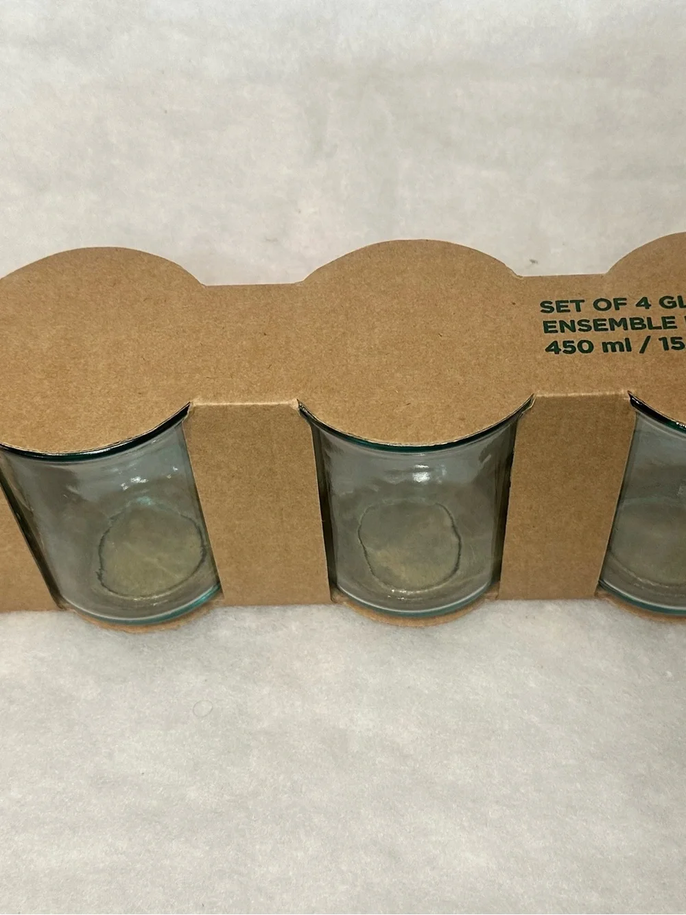 Set of 4 drinking Glasses, Mexican theme 15 oz.